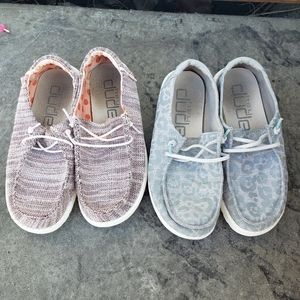 Two Pairs Kid's Hey Dudes - size 3